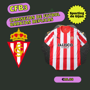 camiseta replica Sporting De Gijon